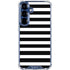 White and Black Stripes Galaxy S25 Clear Case